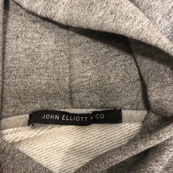 John Elliott Villain Hoodie Light Mélange Gray - Picture 3 of 3